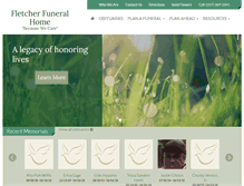 Tablet Screenshot of fletcherfuneralhomes.org